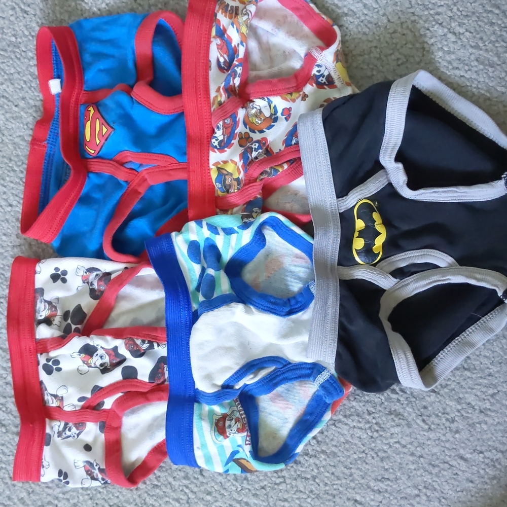 6 pack 2T-3T underwear